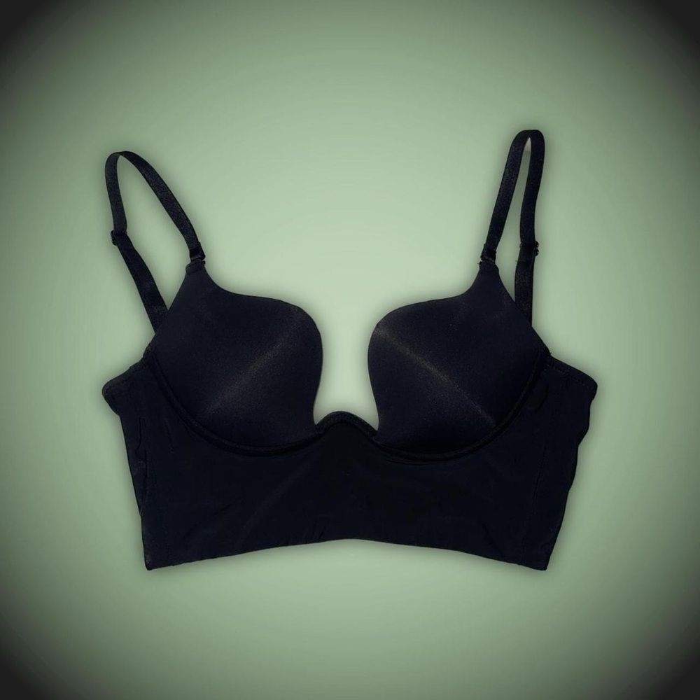 Low Back “Backless” Plunge Push Up Bra